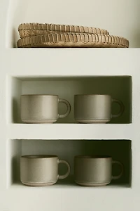 2-Pack Reactive-Glaze Stoneware Mugs