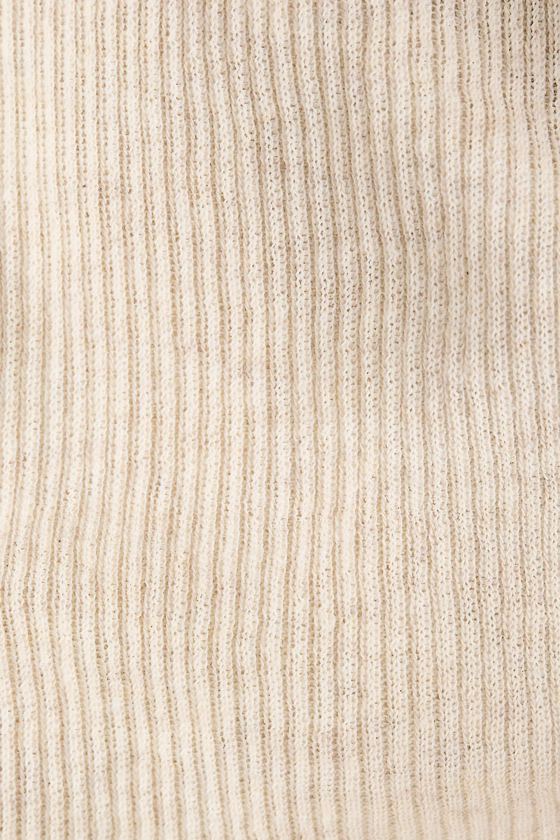 MAMA Gilet croisé en tricot côtelé