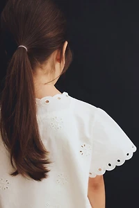 2-Piece Eyelet-Embroidered Cotton Set
