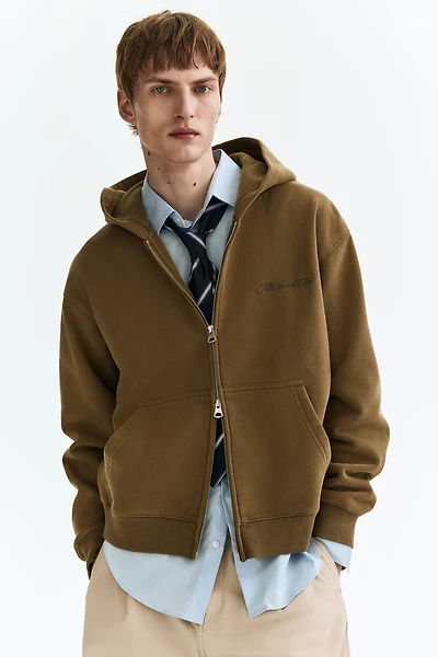Loose-Fit Hooded Jacket