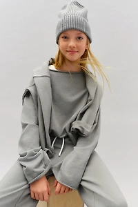 Boat-Neck Sweatshirt
