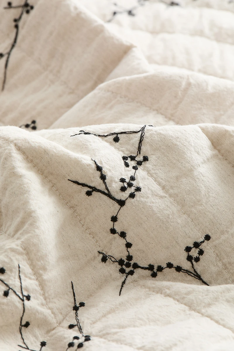 Linen-Blend Cushion Cover