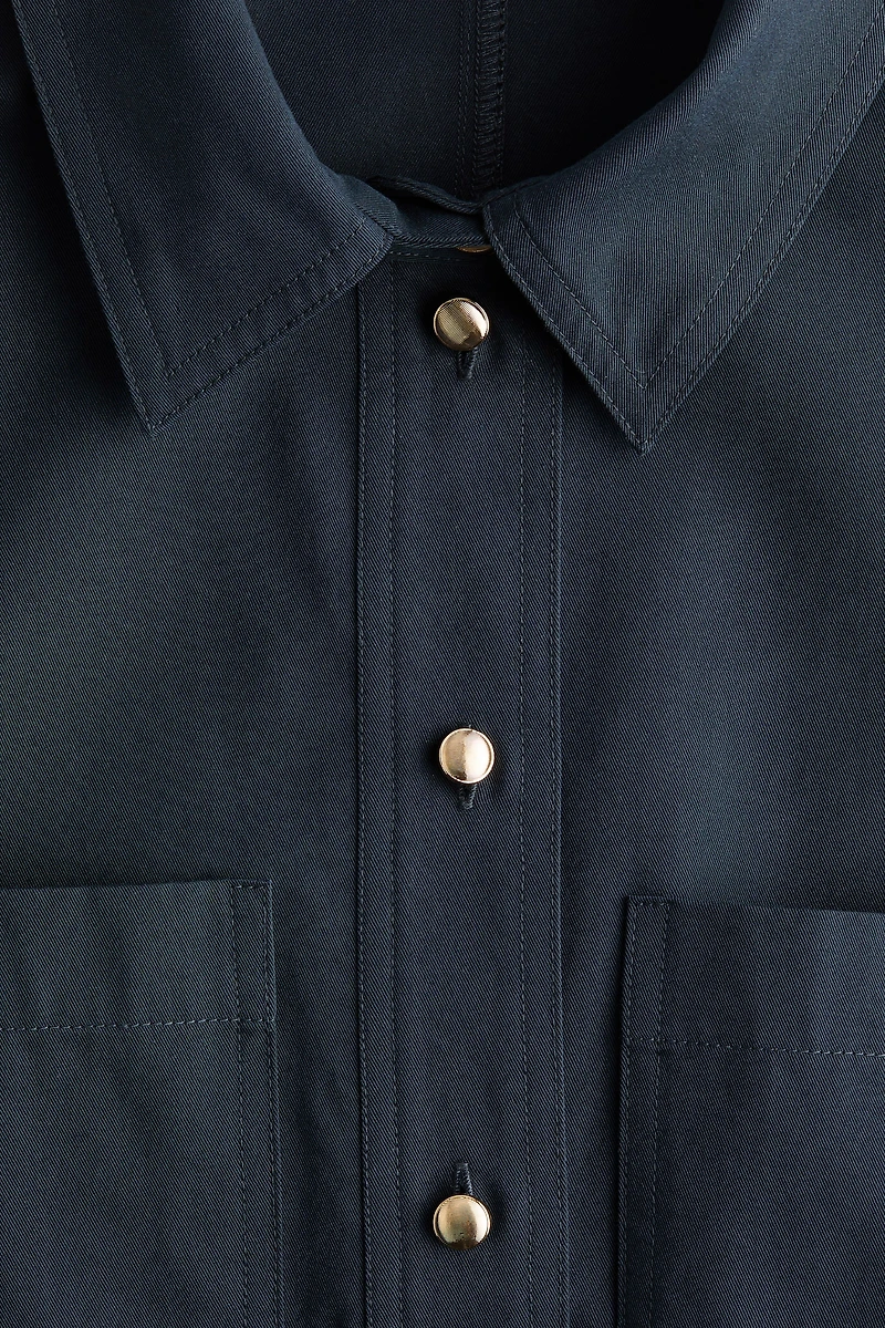 Short-sleeved shirt dress