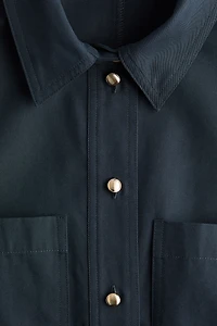 Short-sleeved shirt dress