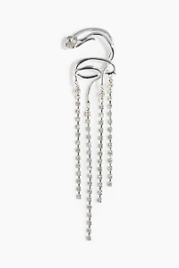 Bague d'oreille avec pendentifs à strass