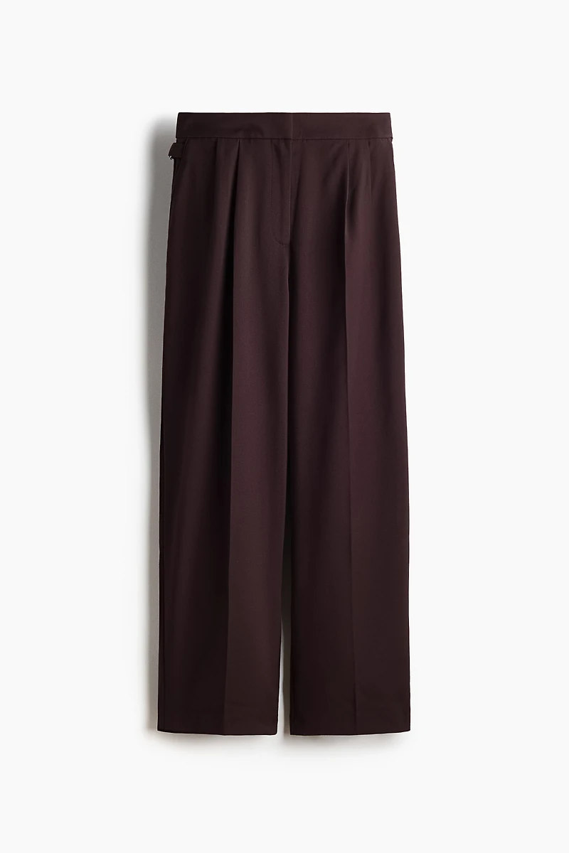 Pantalon à pinces avec pattes