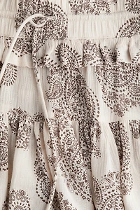 Flounced Mini Skirt