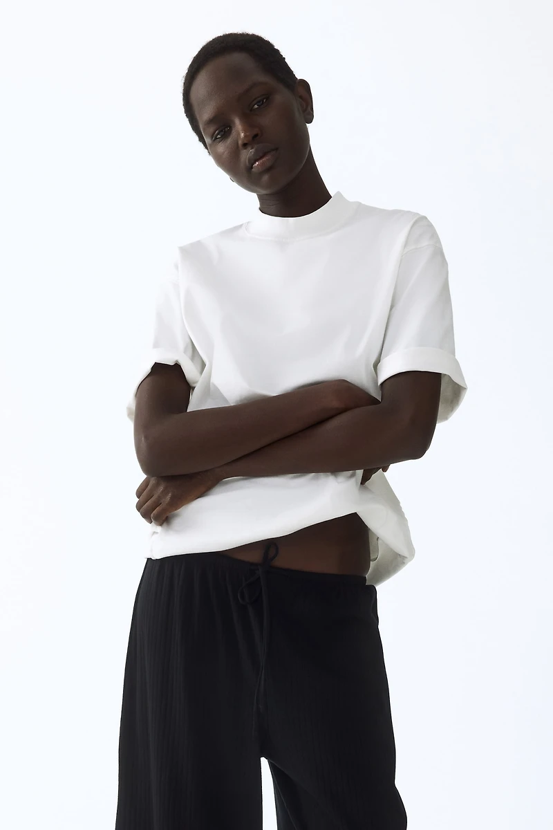 Ribbed Drawstring Pants