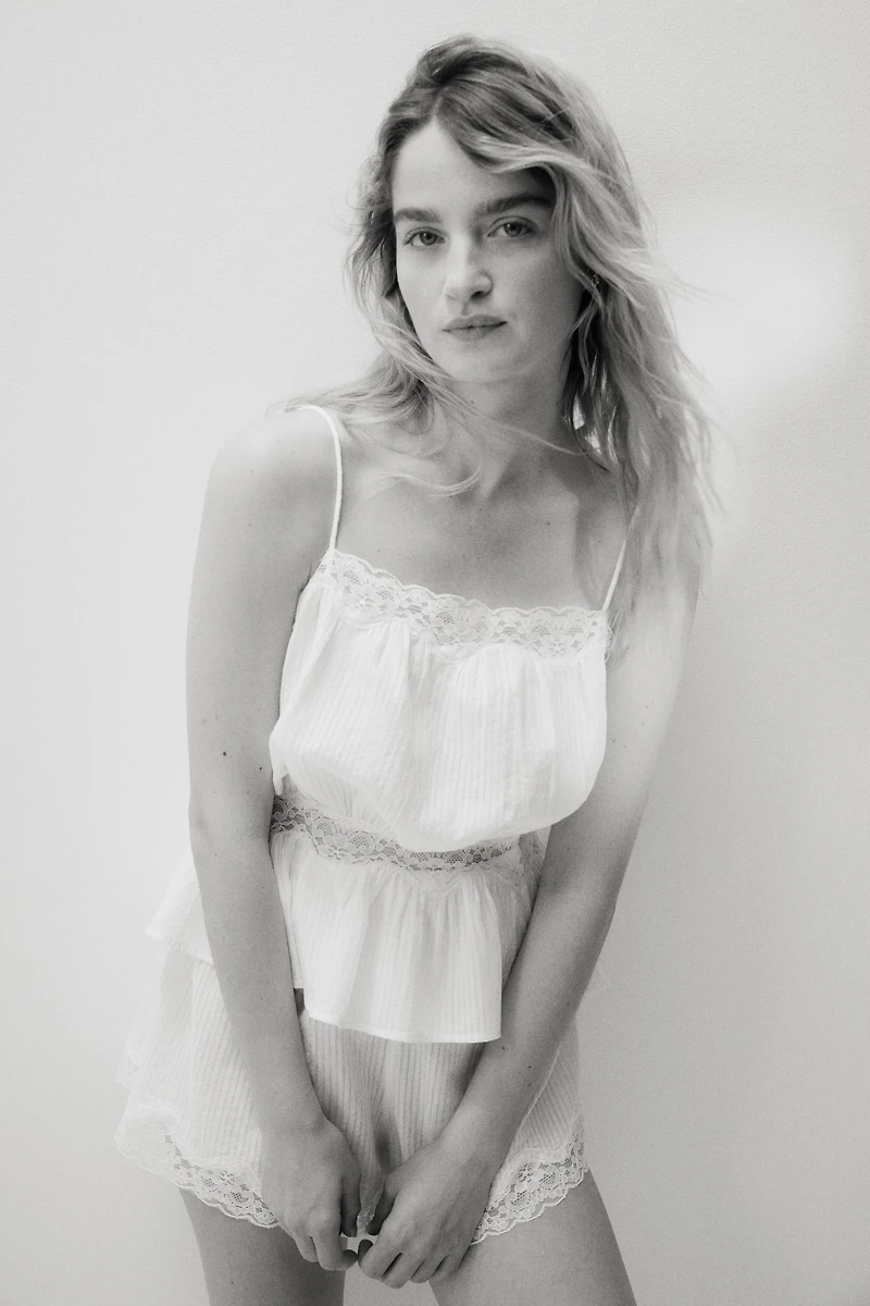 Crinkled Cotton Pajamas