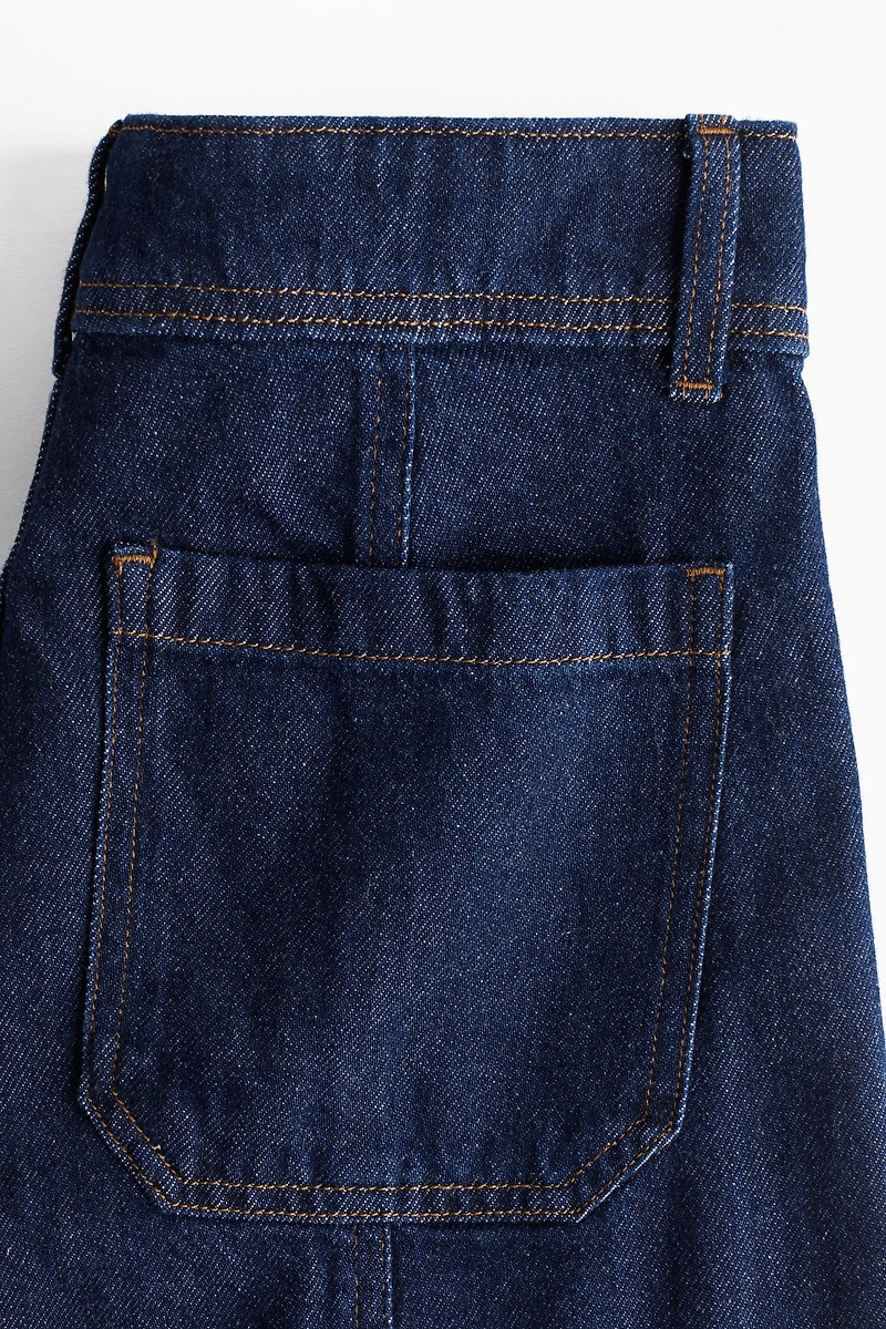 Jean large taille haute