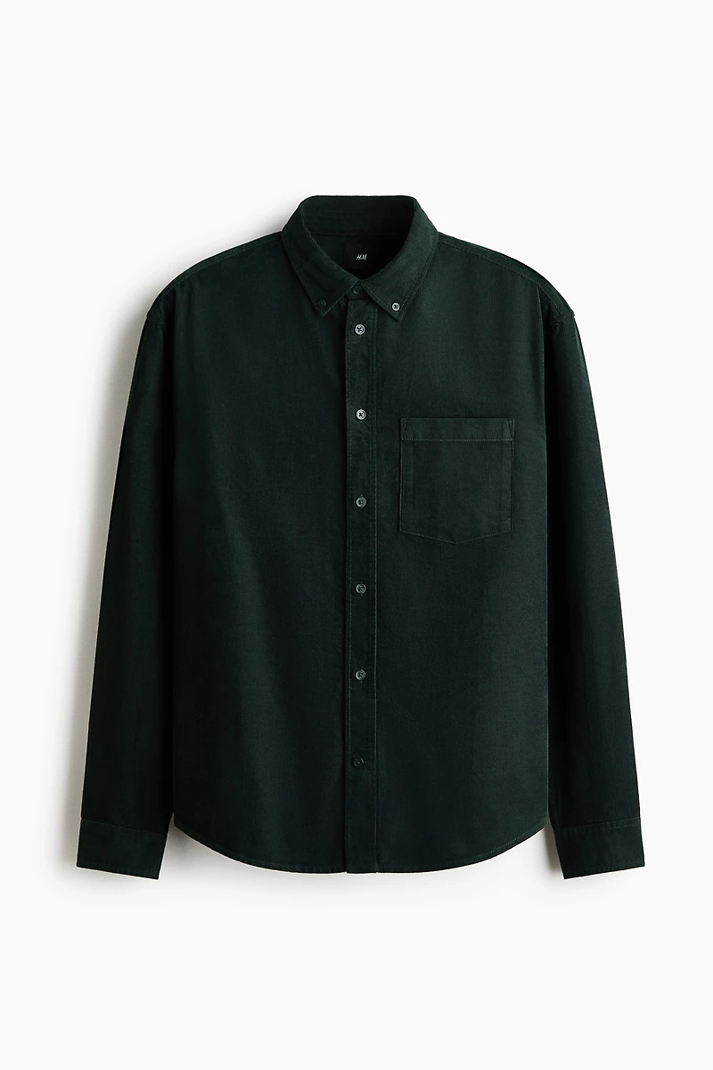 Regular-Fit Corduroy Shirt