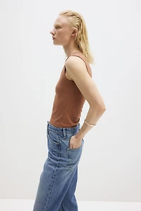 Cooling Slim-Fit Ribbed Tank Top