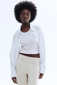 Pantalon semi-évasé en sergé