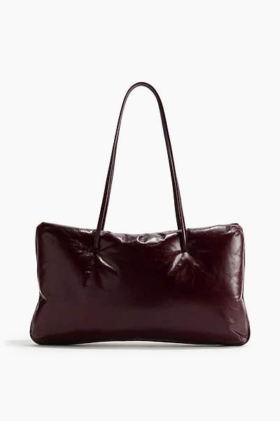 Padded Leather Shoulder Bag