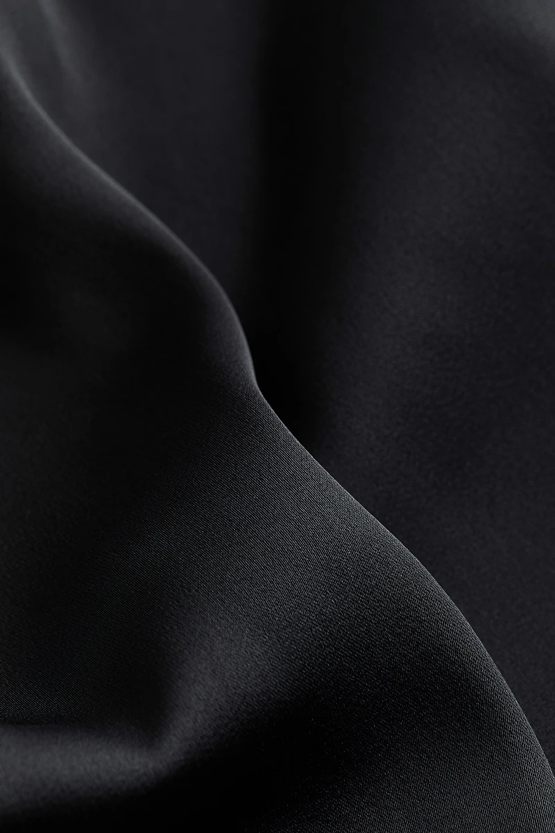 Wide-Leg Satin Pants