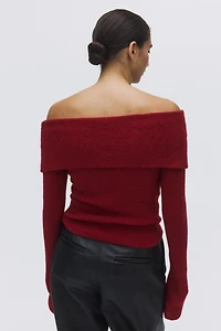 Chandail à épaules dénudées