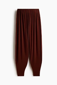 Pantalon à jambes tonneau en jersey