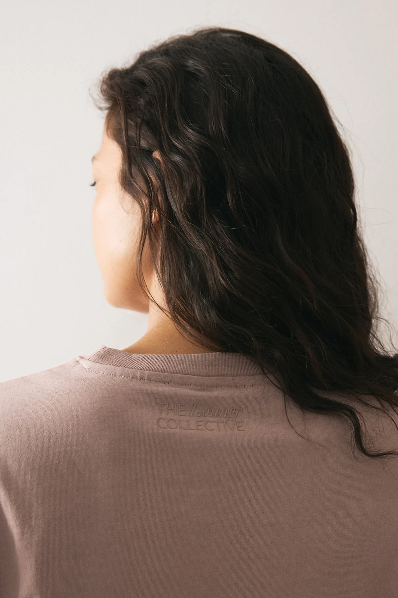 Pantalon en coton à l'aspect délavé