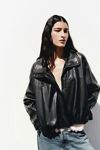 Oversized Bubble-Hem Jacket