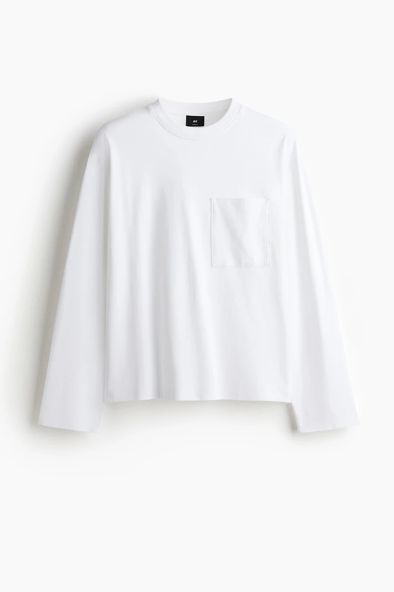 Loose-Fit Long-Sleeved Jersey Shirt