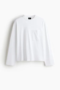 Loose-Fit Long-Sleeved Jersey Shirt