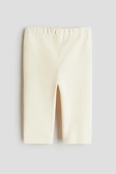 Ribbed Velour Leggings