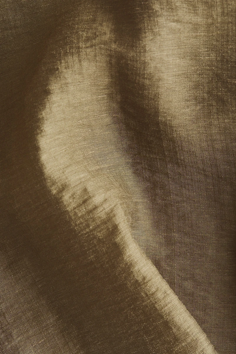 Linen-Blend Blouse