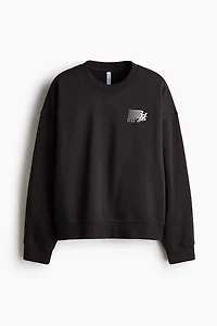 Sweatshirt with Printed Motif