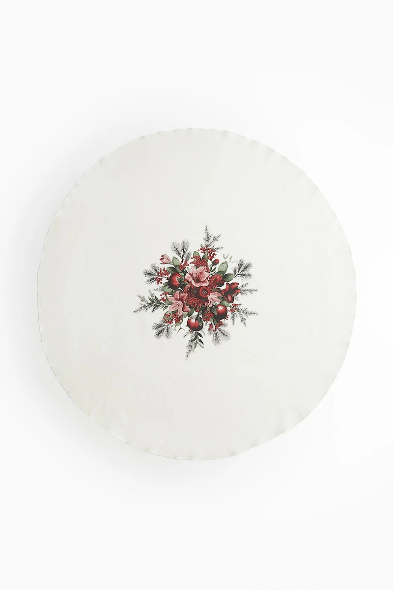 Nappe ronde en coton