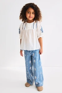 Embroidered Cotton Blouse