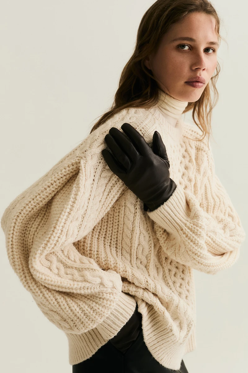 Cable-Knit Sweater