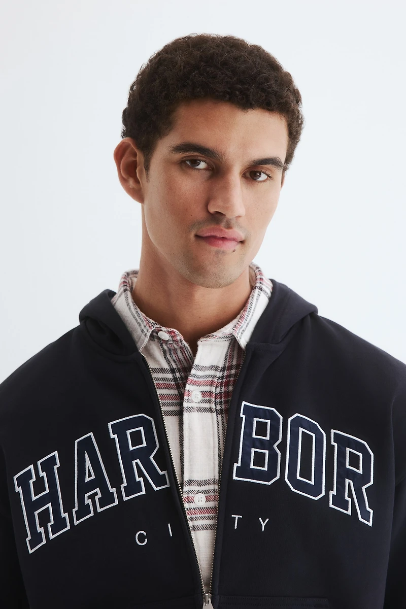 Loose-Fit Hooded Jacket