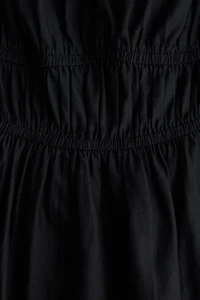 Bubble-Hem Cotton Dress