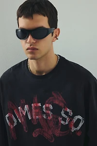 Oversized-Fit Long-Sleeved Jersey Shirt