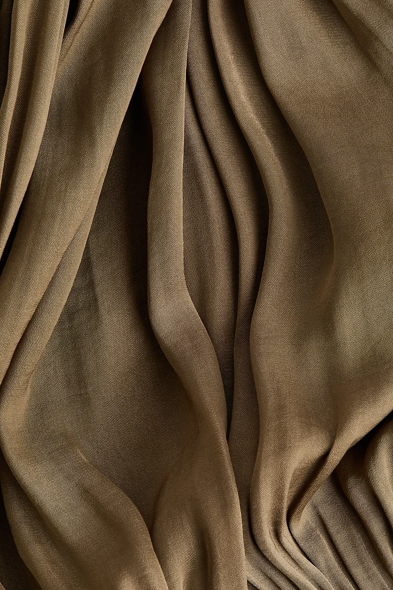 Knot-Detail Draped Dress