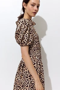 Smocked-Bodice Dress