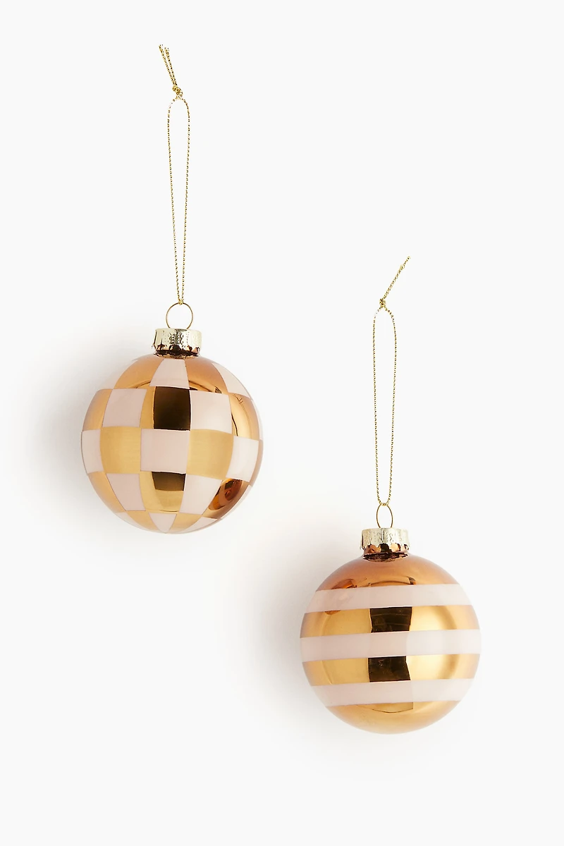 Lot de 2 boules à motif