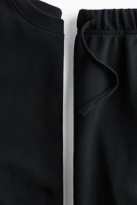 2-Piece Cotton Sweatshirt and Sweatpants Set