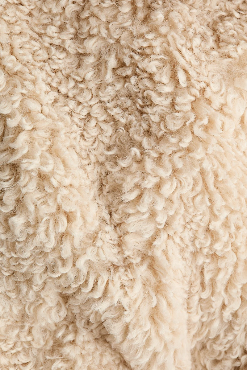 Manteau en polar avec ceinture à nouer