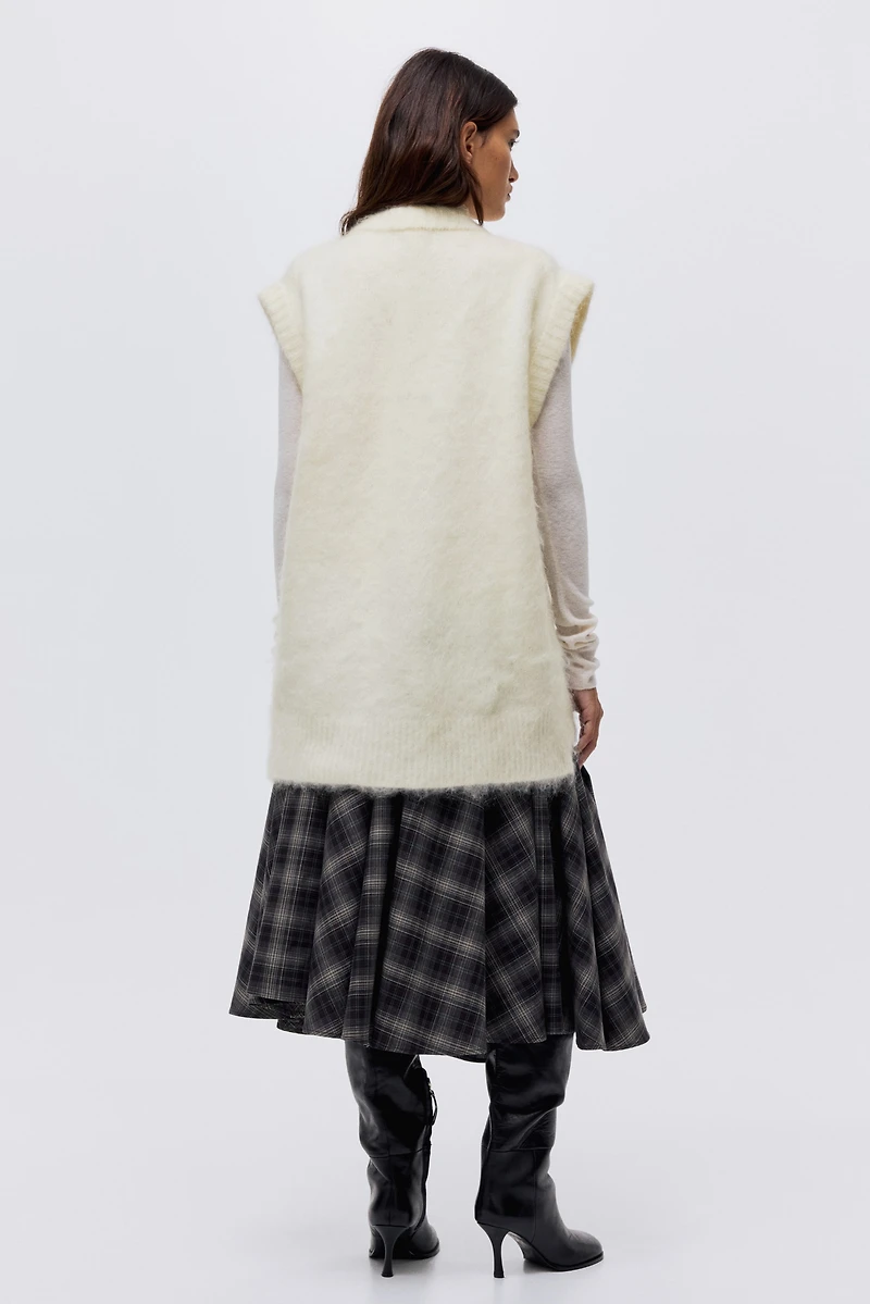 Mohair-Blend Sweater Vest
