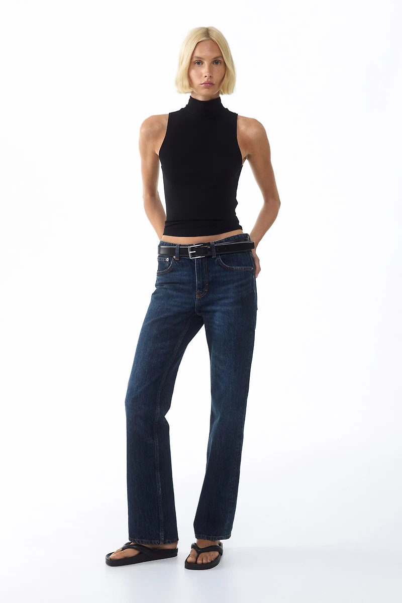 Ribbed turtleneck top
