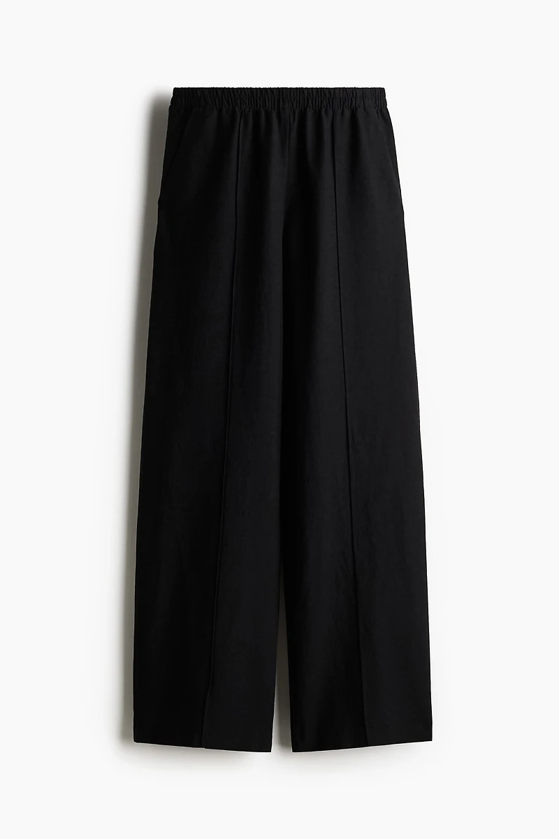 Linen-Blend Pants