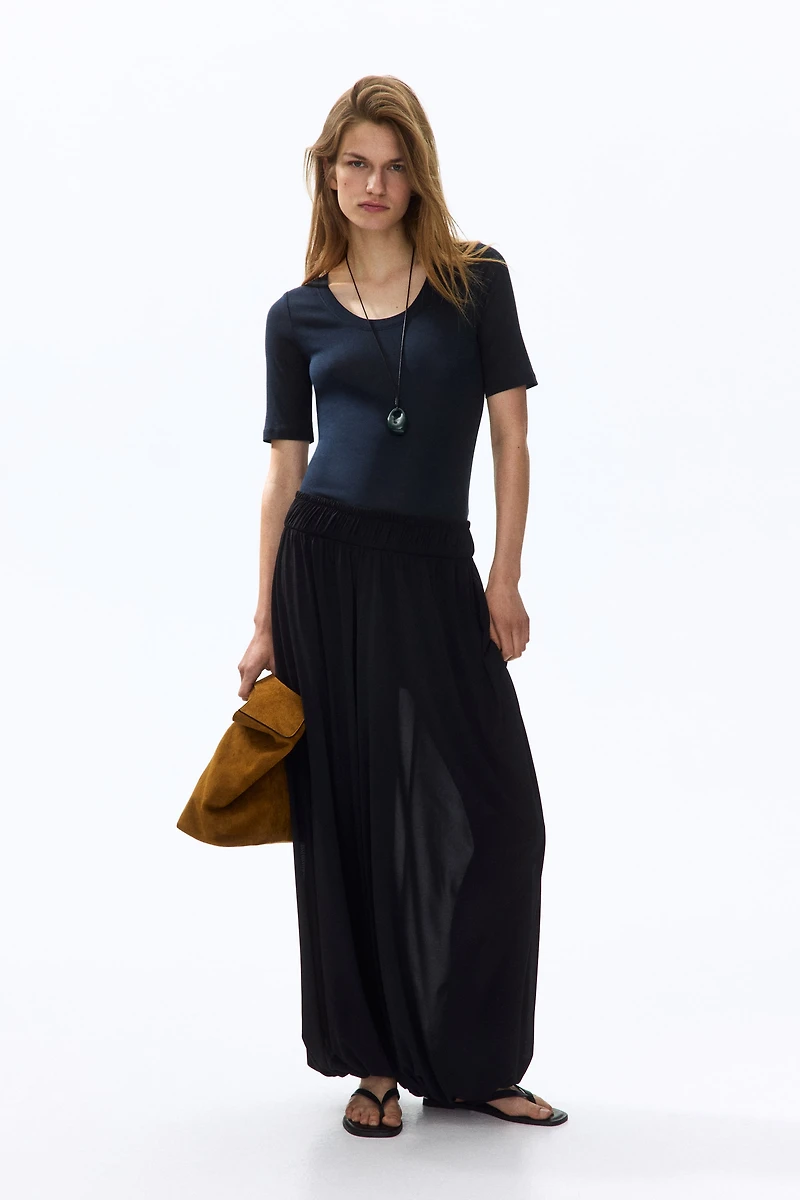 Scoop-Neck Pima Cotton T-Shirt