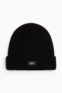 Rib-knit beanie
