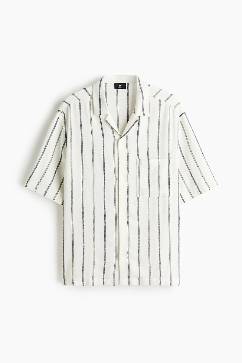 Regular-Fit Linen-Blend Resort Shirt