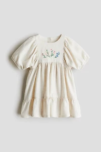 Linen-blend Dress