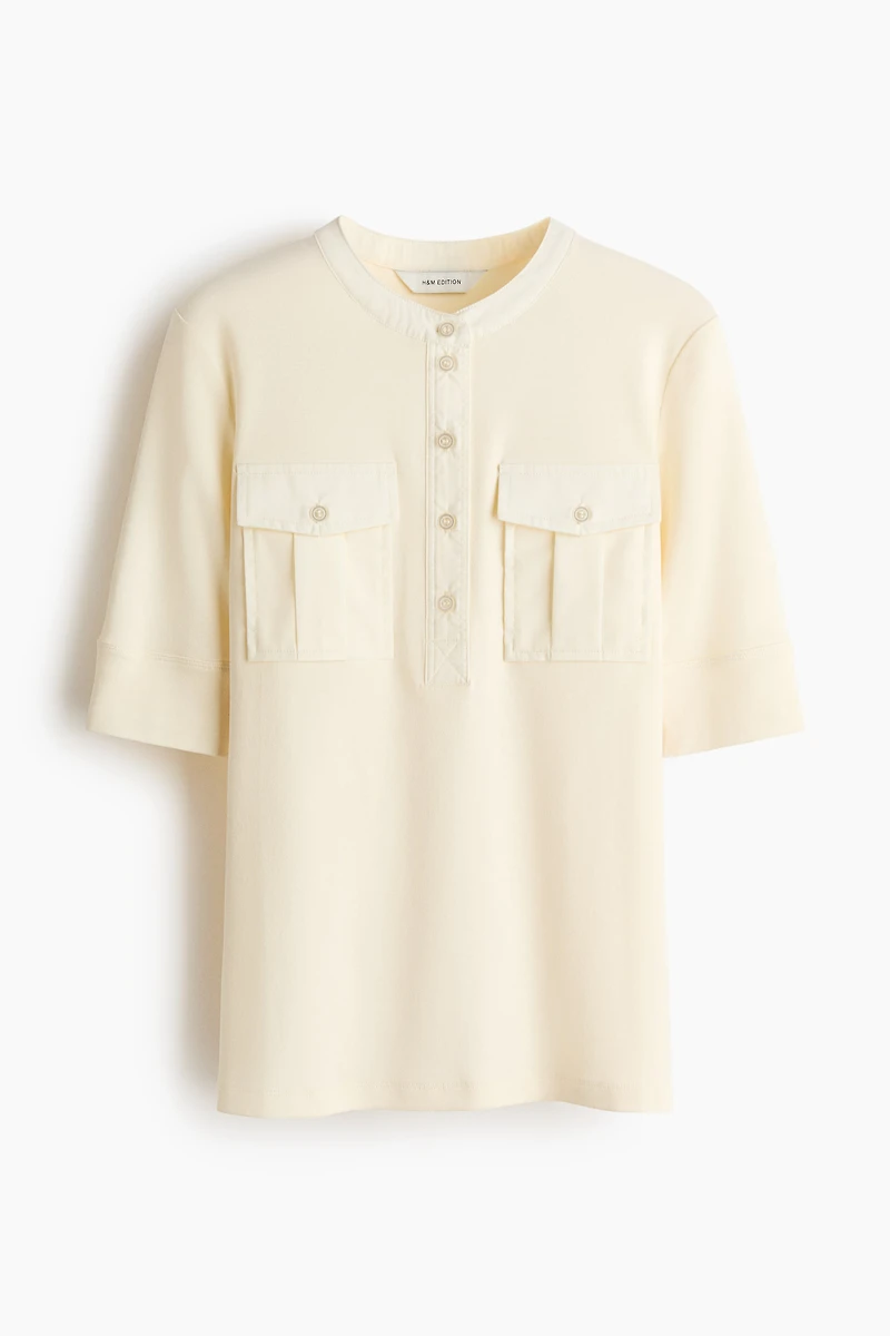 Pima Cotton Henley Shirt