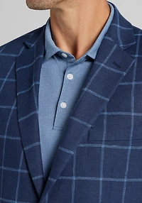 Jos A. Bank Traditional Fit Windowpane Sportcoat CLEARANCE