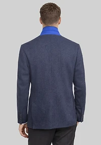 Gruner1949 Tailored Fit Herringbone 4-Way Stretch Knit Sportcoat