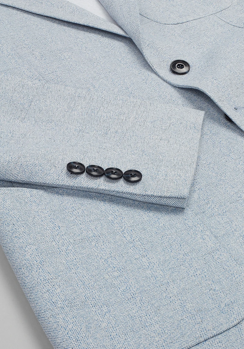 Jos. A. Bank Tailored Comfort Stretch Fit Linen Blend Herringbone Sportcoat